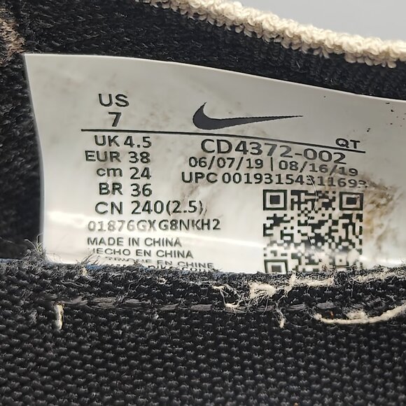 Nike React Infinity Flyknit Shoes Women's 7 Black White Running Sneaker - Picture 11 of 11